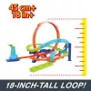 Hot Wheels Action Loop Cyclone Challenge Track Set mit Spielzeugauto im Maßstab 1:64, einfache Aufbewahrung