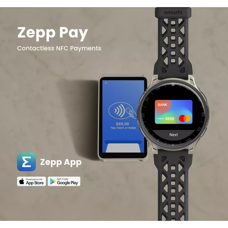 Amazfit Cheetah 2 Pro 3.35 cm (1.32 inch) AMOLED 48 mm Digital 466 x 466 Pixel Touchscreen Titanium Wi-Fi