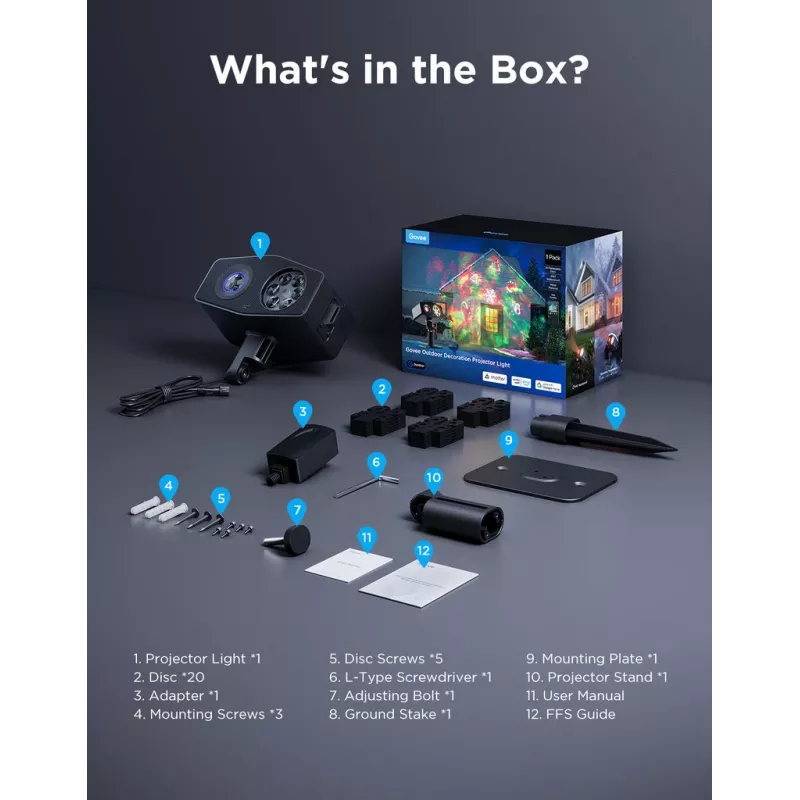 Govee H7071 Smart-Beleuchtungs-Spot Wi-Fi/Bluetooth