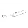 Multibrackets M Universal Kabel Cover White 50mm-W 1600-L, White, Aluminium, 50 mm, 1 Stk., 64 mm, 1620 mm