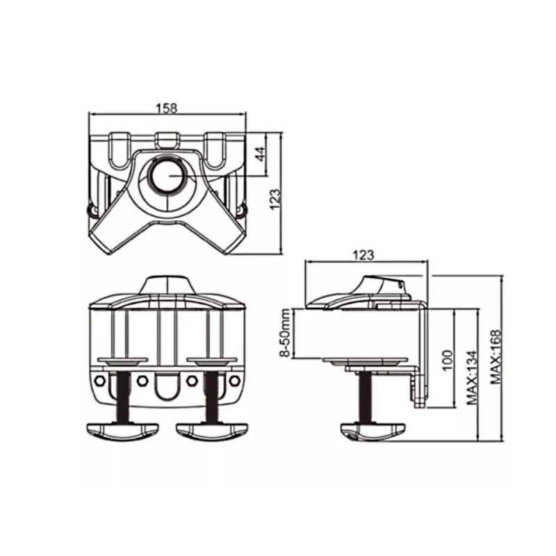 Multibrackets M Desktopmount Single / Dual / Triple Stand Tischklemme
