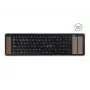 Maustrapper Type Tastatur QWERTY Nordic USB-A + Bluetooth, Full-size (100%), Kabelgebunden & Kabellos, USB + Bluetooth, Schwarz