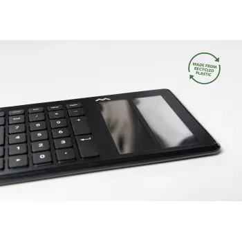 Maustrapper Type Tastatur QWERTY Nordic USB-A + Bluetooth, Full-size (100%), Kabelgebunden & Kabellos, USB + Bluetooth, Schwarz