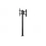 Multibrackets M Display Stand 180 Single Schwarz mit Bodenmontage