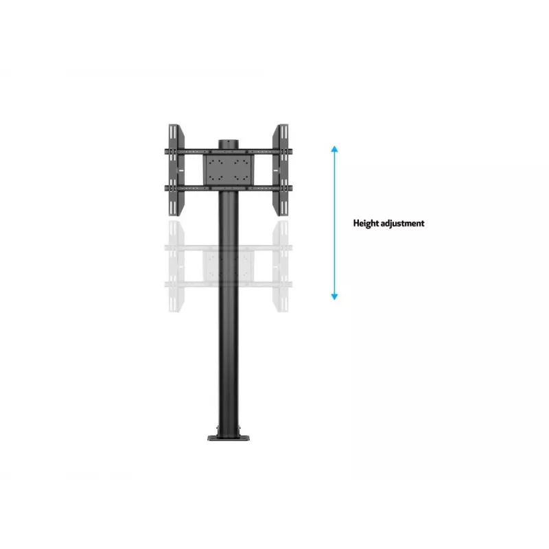 Multibrackets M Display Stand 180 Single Schwarz mit Bodenmontage