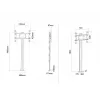 Multibrackets M Display Stand 180 Single Schwarz mit Bodenmontage