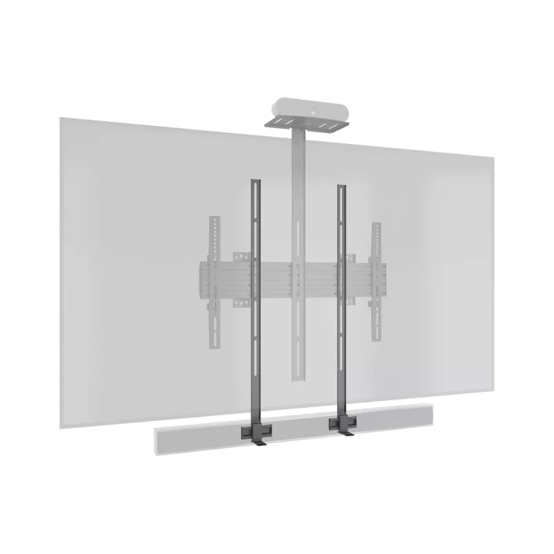 Multibrackets M Pro Series - Soundbar-Halterung XL, Schwarz, Stahl, 15 kg, 165,1 cm (65 Zoll), 2,79 m (110 Zoll), 104 mm