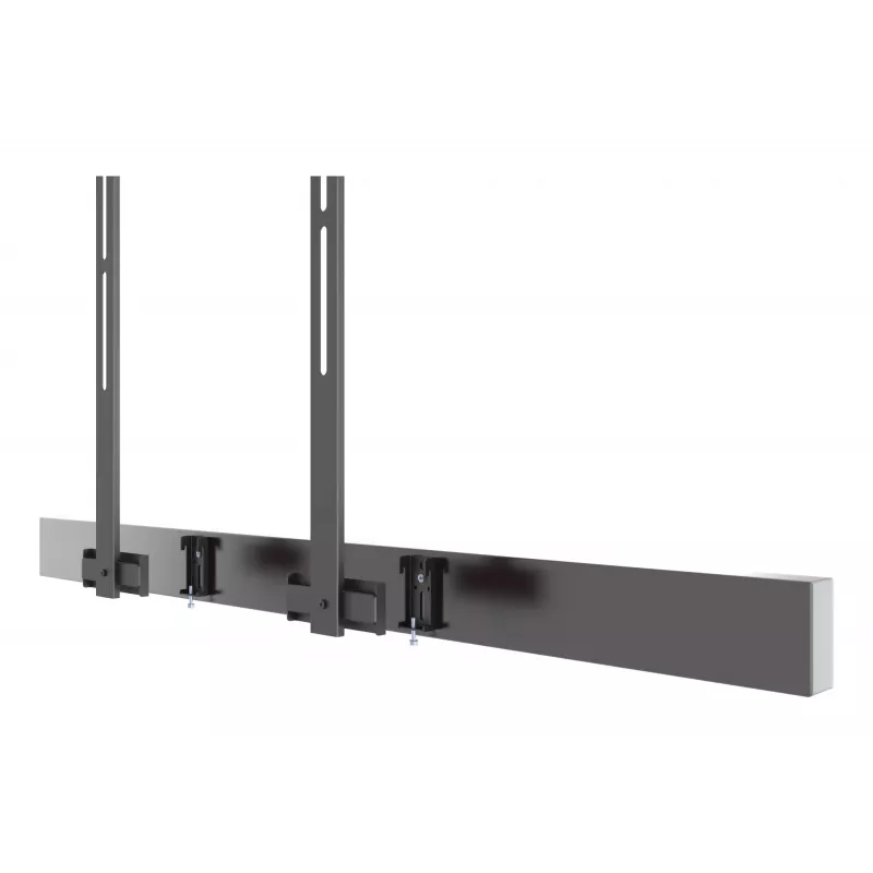 Multibrackets M Pro Series - Soundbar-Halterung XL, Schwarz, Stahl, 15 kg, 165,1 cm (65 Zoll), 2,79 m (110 Zoll), 104 mm