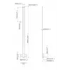 Multibrackets M Pro Series - Soundbar-Halterung XL, Schwarz, Stahl, 15 kg, 165,1 cm (65 Zoll), 2,79 m (110 Zoll), 104 mm