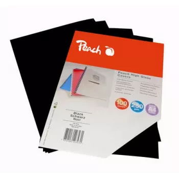 Peach Bürogeräte A4 Schwarz 100 Stk.