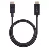 Manhattan DisplayPort 1.2 auf HDMI Kabel, 4K@60Hz, 1m, Stecker auf Stecker, DP mit Verriegelung, Schwarz, nicht bidirektional, drei Jahre Garantie, Entspricht 3F-DP-HDMI-4K60-HDR