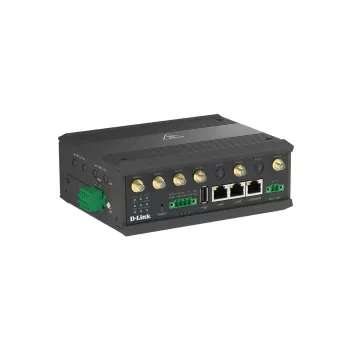 D-Link 5G IIoT Gateway, Mobilfunk-Gateway, Schwarz, Gigabit Ethernet, 10,100,1000 Mbit/s, 802.11a, 802.11b, 802.11g, Wi-Fi 4 (802.11n), Wi-Fi 5 (802.11ac), 300,866 Mbit/s