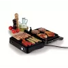 Ariete 1934 MetalGrill 3in1, Elektrogrill für gemischtes Grillen, 2000 W, 3 Garmodi, antihaftbeschichtete Platten, Silber/Schwarz