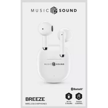 Music Sound Breeze In-Ear-Bluetooth-Kopfhörer im Kapsel-Design mit farbigem Case