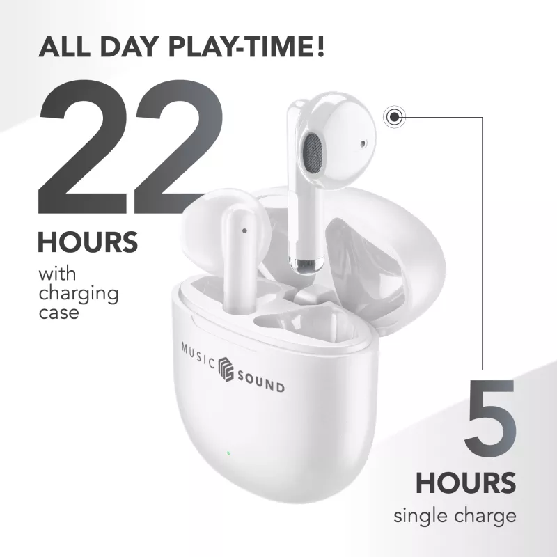 Music Sound Breeze In-Ear-Bluetooth-Kopfhörer im Kapsel-Design mit farbigem Case