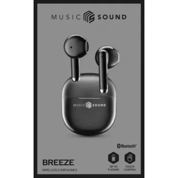Music Sound Breeze Kapsel-Bluetooth-Ohrhörer mit farbigem Etui