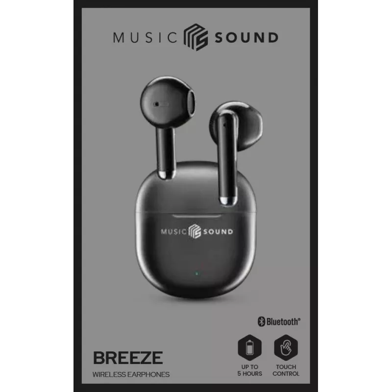 Music Sound Breeze Kapsel-Bluetooth-Ohrhörer mit farbigem Etui