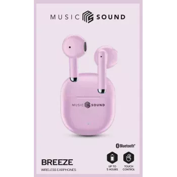 Music Sound Breeze Kapsel-Bluetooth-Ohrhörer mit farbigem Etui