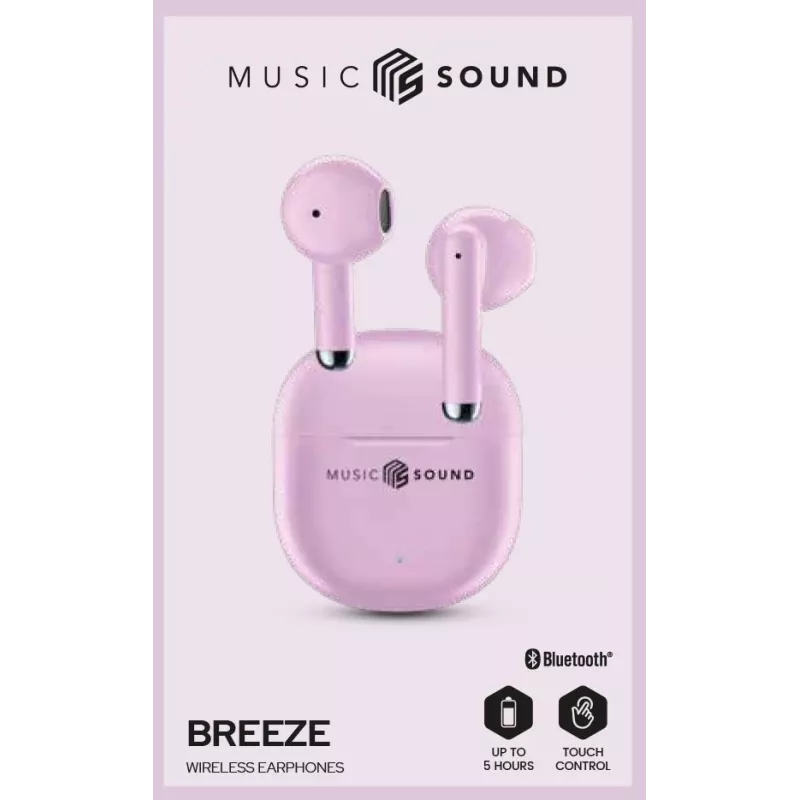 Music Sound Breeze Kapsel-Bluetooth-Ohrhörer mit farbigem Etui