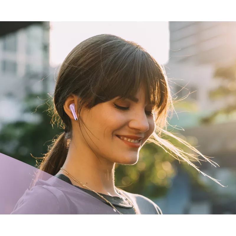 Music Sound Breeze Kapsel-Bluetooth-Ohrhörer mit farbigem Etui