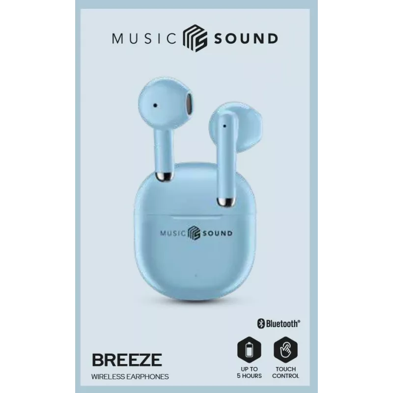 Music Sound Breeze In-Ear-Kopfhörer im Kapsel-Stil mit farbigem Case