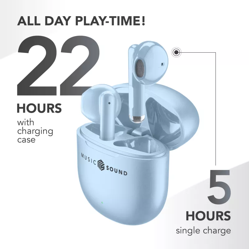 Music Sound Breeze In-Ear-Kopfhörer im Kapsel-Stil mit farbigem Case