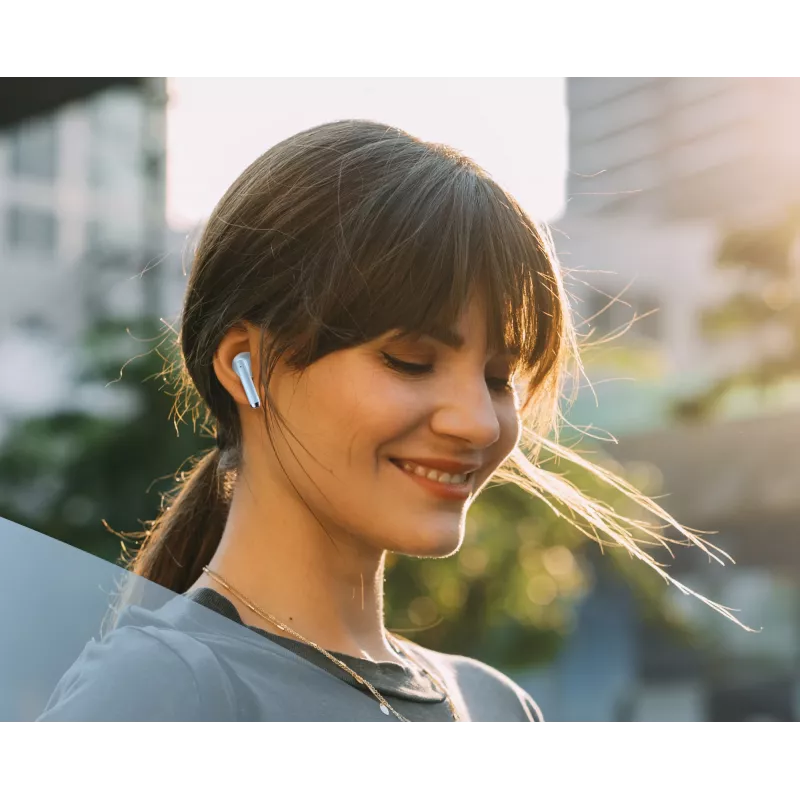 Music Sound Breeze In-Ear-Kopfhörer im Kapsel-Stil mit farbigem Case