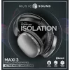 Music Sound MAXI3 MAXI3 kabellose Over-Ear-Kopfhörer mit aktiver Geräuschunterdrückung: immersives und ablenkungsfreies Hörerlebnis, bis zu 35 Stunden Akkulaufzeit. Modernes Design, Komfort, Stil und kraftvoller, revolutionärer Klang.