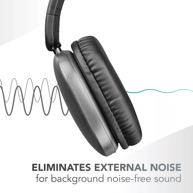 Music Sound MAXI3 MAXI3 kabellose Over-Ear-Kopfhörer mit aktiver Geräuschunterdrückung: immersives und ablenkungsfreies Hörerlebnis, bis zu 35 Stunden Akkulaufzeit. Modernes Design, Komfort, Stil und kraftvoller, revolutionärer Klang.