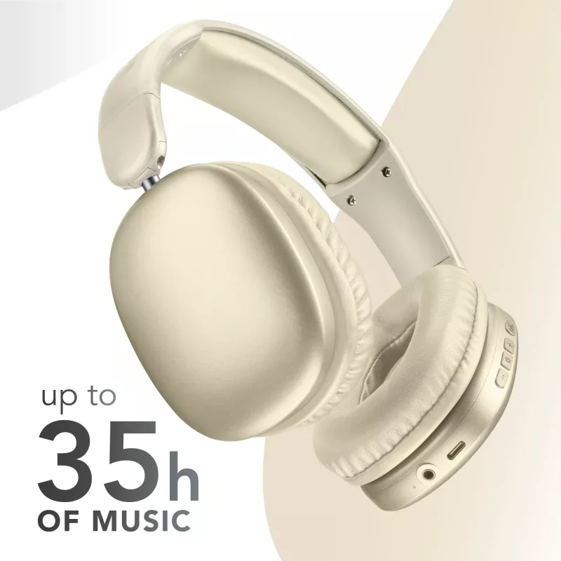 Music Sound MAXI3 MAXI3 kabellose Over-Ear-Kopfhörer mit aktiver Geräuschunterdrückung: immersives und ablenkungsfreies Hörerlebnis, bis zu 35 Stunden Akkulaufzeit. Modernes Design, Komfort, Stil und kraftvoller, revolutionärer Klang.