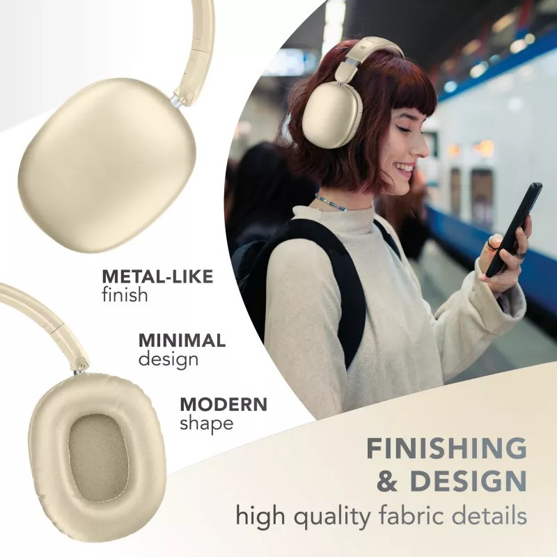 Music Sound MAXI3 MAXI3 kabellose Over-Ear-Kopfhörer mit aktiver Geräuschunterdrückung: immersives und ablenkungsfreies Hörerlebnis, bis zu 35 Stunden Akkulaufzeit. Modernes Design, Komfort, Stil und kraftvoller, revolutionärer Klang.