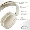 Music Sound MAXI3 MAXI3 kabellose Over-Ear-Kopfhörer mit aktiver Geräuschunterdrückung: immersives und ablenkungsfreies Hörerlebnis, bis zu 35 Stunden Akkulaufzeit. Modernes Design, Komfort, Stil und kraftvoller, revolutionärer Klang.