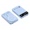 Techly I-CHARGE-10LCDBL Powerbank Lithium-Polymer (LiPo) 10000 mAh Kabelloses Laden Blau