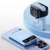 Techly I-CHARGE-10LCDBL Powerbank Lithium-Polymer (LiPo) 10000 mAh Kabelloses Laden Blau