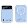 Techly I-CHARGE-10LCDBL Powerbank Lithium-Polymer (LiPo) 10000 mAh Kabelloses Laden Blau