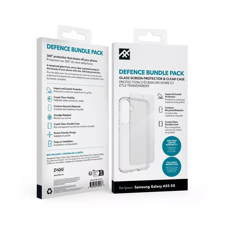 IFROGZ Defence Glass (Bundle) Handyhülle 16,8 cm (6,6″) Abdeckung Transparent