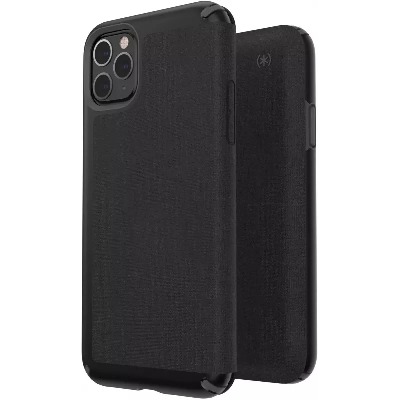 Speck Presidio Folio iPhone 11 Pro Max, Flip Case, Apple, iPhone 11 Pro Max, 16,5 cm (6,5 Zoll), Schwarz
