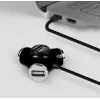 Axagon HUE-X3B Schnittstellen-Hub USB 2.0 480 Mbit/s Schwarz