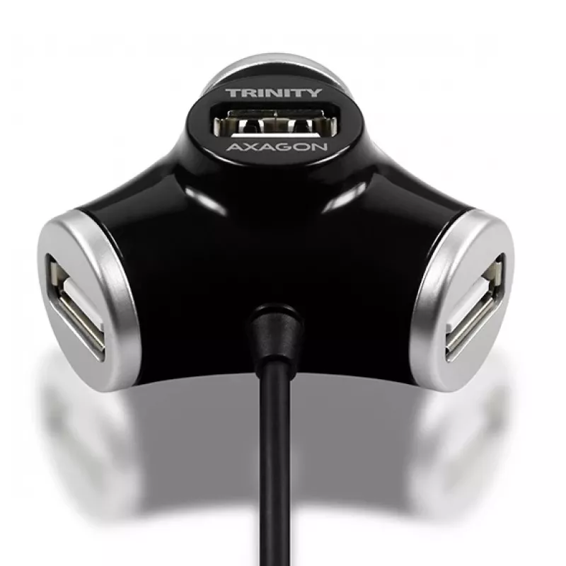 Axagon HUE-X3B Schnittstellen-Hub USB 2.0 480 Mbit/s Schwarz