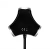 Axagon HUE-X3B Schnittstellen-Hub USB 2.0 480 Mbit/s Schwarz