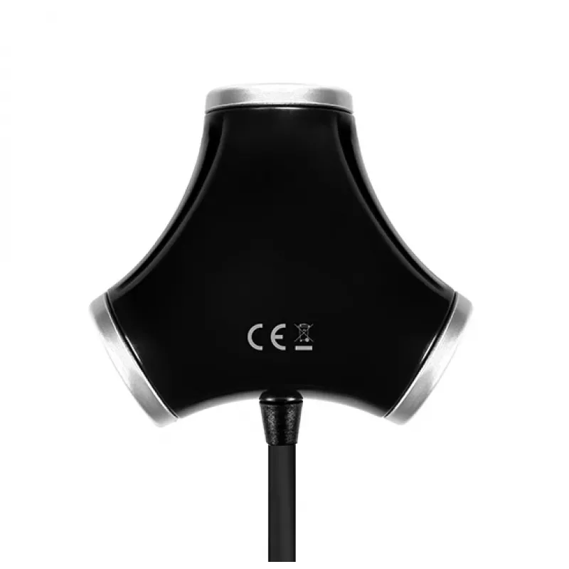 Axagon HUE-X3B Schnittstellen-Hub USB 2.0 480 Mbit/s Schwarz