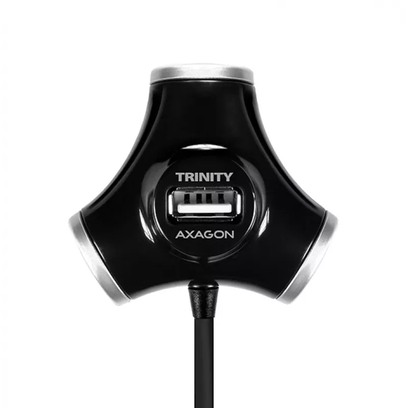 Axagon HUE-X3B Schnittstellen-Hub USB 2.0 480 Mbit/s Schwarz