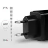 Axagon ACU-PQ22 Ladegerät für Mobilgeräte Mobiltelefon, Powerbank, Smartphone, Smartwatch, Tablet, Universal Schwarz AC Schnellladung Indoor