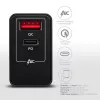 Axagon ACU-PQ22 Ladegerät für Mobilgeräte Mobiltelefon, Powerbank, Smartphone, Smartwatch, Tablet, Universal Schwarz AC Schnellladung Indoor