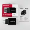 Axagon ACU-PQ22 Ladegerät für Mobilgeräte Mobiltelefon, Powerbank, Smartphone, Smartwatch, Tablet, Universal Schwarz AC Schnellladung Indoor