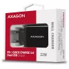 Axagon ACU-PQ22 Ladegerät für Mobilgeräte Mobiltelefon, Powerbank, Smartphone, Smartwatch, Tablet, Universal Schwarz AC Schnellladung Indoor