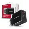 Axagon ACU-PQ22 Ladegerät für Mobilgeräte Mobiltelefon, Powerbank, Smartphone, Smartwatch, Tablet, Universal Schwarz AC Schnellladung Indoor