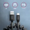 Axagon BUMM-AM10TB USB-Kabel USB 2.0 0,6 m Micro-USB B USB A 0,48 Gbit/s Schwarz