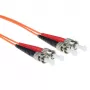 ACT 10 Meter LSZH Multimode 50/125 OM2 Glasfaser-Patchkabel Duplex mit ST-Steckern
