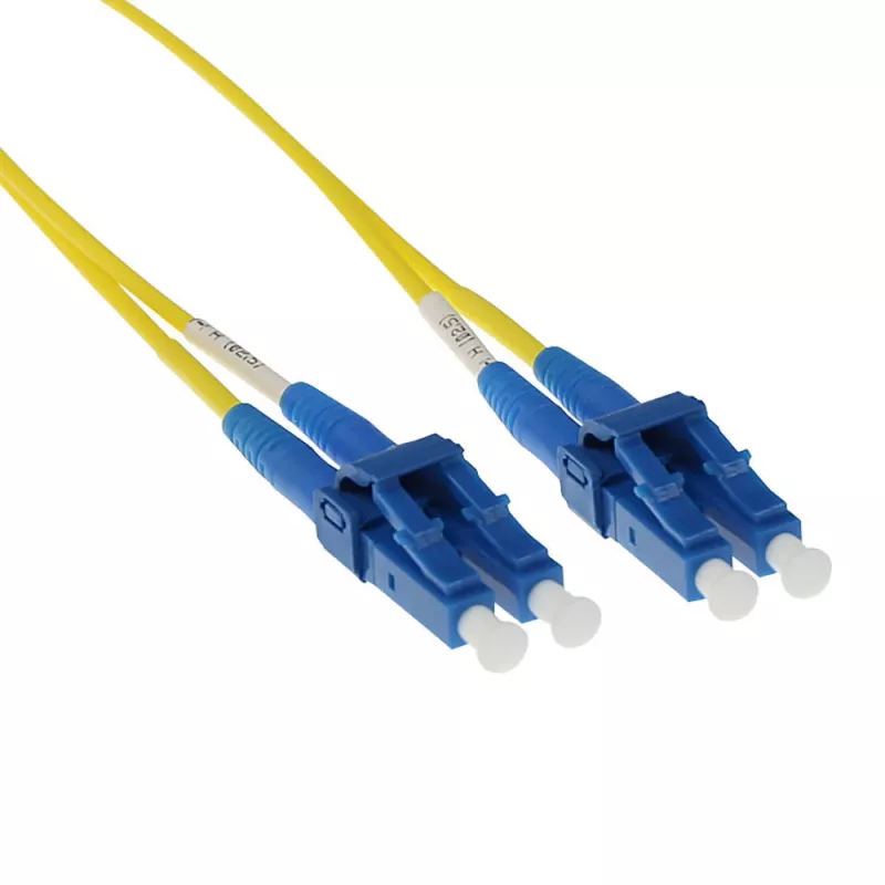 ACT 3 Meter LSZH Singlemode 9/125 OS2 Short-Boot Glasfaser-Patchkabel Duplex mit LC-Steckern